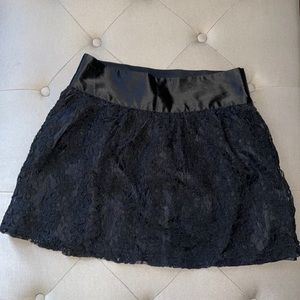Black Lace skater skirt